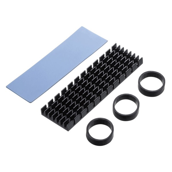 サンワサプライ M.2 SSD用ヒートシンク ブラック TK-HM5BK 1個（ご注文単位1個）【直送品】