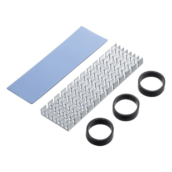 サンワサプライ M.2 SSD用ヒートシンク シルバー TK-HM5S 1個（ご注文単位1個）【直送品】