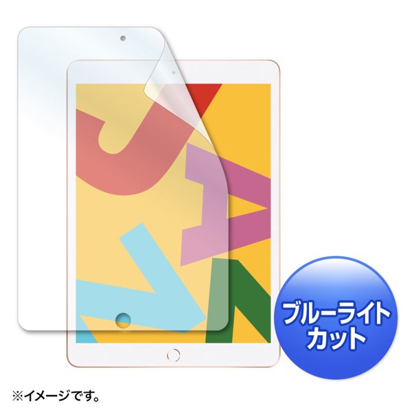 サンワサプライ 液晶保護フィルム iPad用 ブルーライトカット 10.2インチ LCD-IPAD12BC 1個（ご注文単位1個）【直送品】