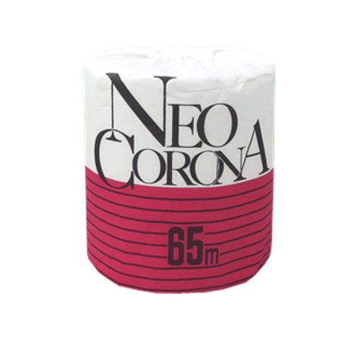 トイレットペーパー　コロナ　個包装 シングル　1ロール　65m  1個（ご注文単位100個）【直送品】