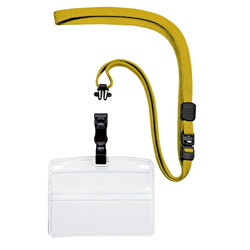 オープン工業 NL-21-YE吊下げ名札クリップ式 黄 10枚/袋