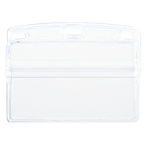 オープン工業 名札用ケース NX-105 名刺サイズ ソフトタイプ・名刺サイズ・チャック式 10枚/袋