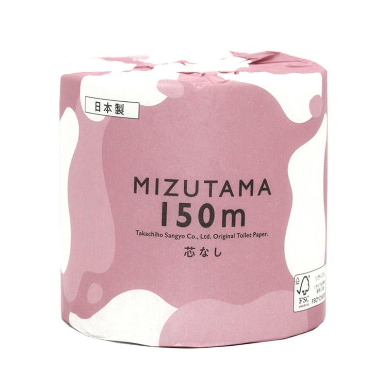 高千穂産業 大分製紙 トイレットペーパー 水玉ロング エコノミー 107mm×150m 48巻 1032000015 1箱（ご注文単位1箱）【直送品】