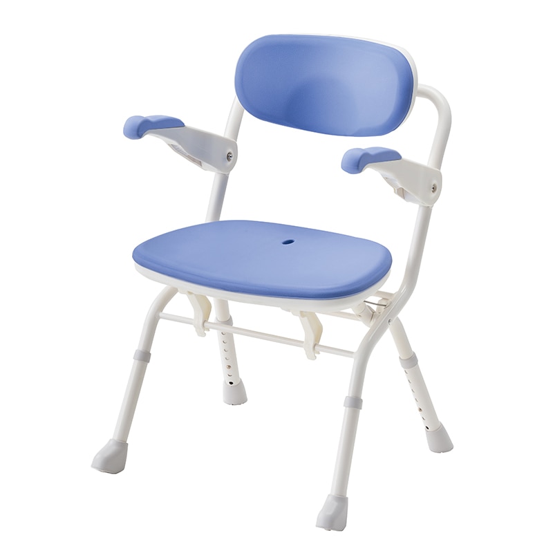 楽らく開閉シャワーベンチ S536-081 ブルー 1個(ご注文単位1個)【直送品】