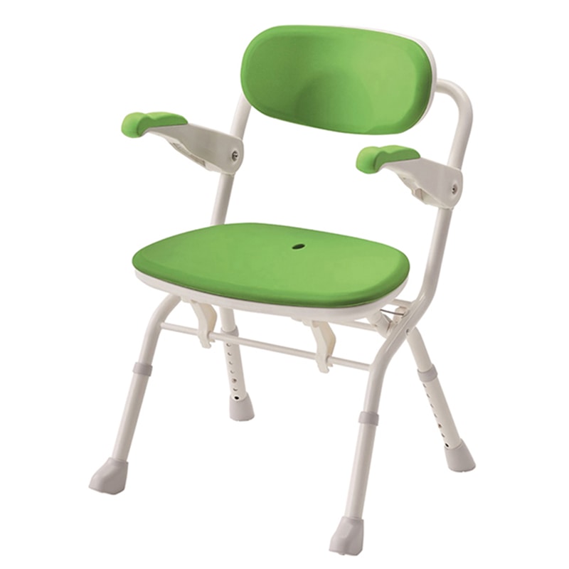 楽らく開閉シャワーベンチ S536-082 グリーン 1個(ご注文単位1個)【直送品】