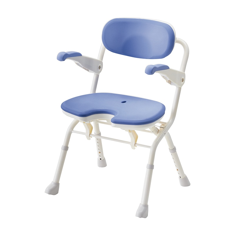 楽らく開閉シャワーベンチ U536-086 ブルー 1個(ご注文単位1個)【直送品】