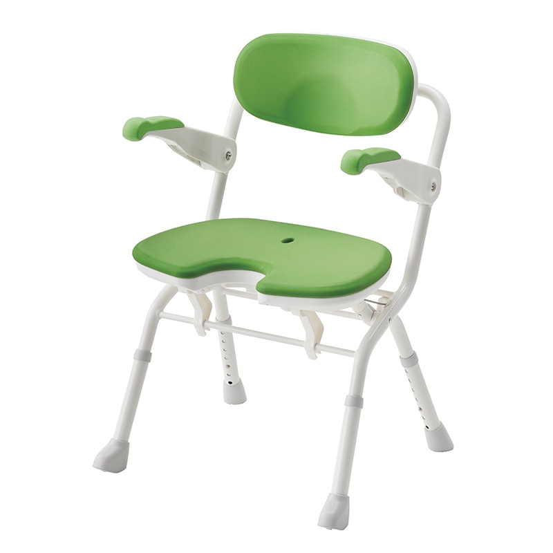 楽らく開閉シャワーベンチ U536-087 グリーン 1個(ご注文単位1個)【直送品】