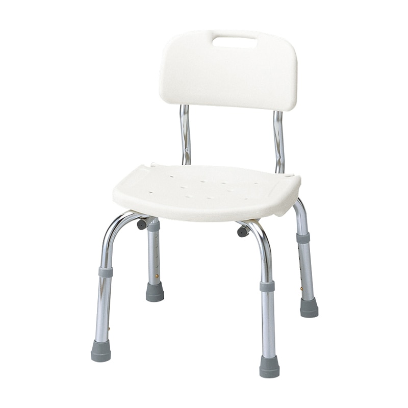 背付シャワーベンチ C535-430 ホワイト 1個(ご注文単位1個)【直送品】