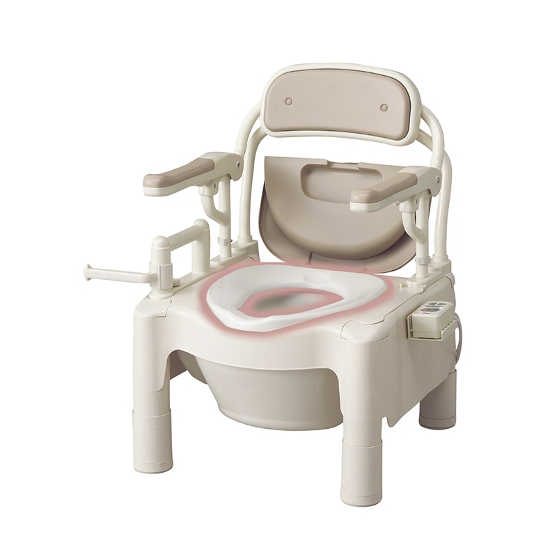 ポータブルトイレ　FX-CPH　はねあげ 暖房便座 534-520 1個（ご注文単位1個）【直送品】