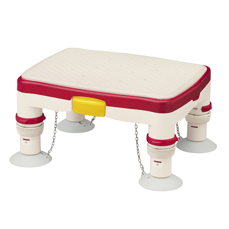 高さ調節付浴槽台R 標準 536-480 レッド 1個(ご注文単位1個)【直送品】