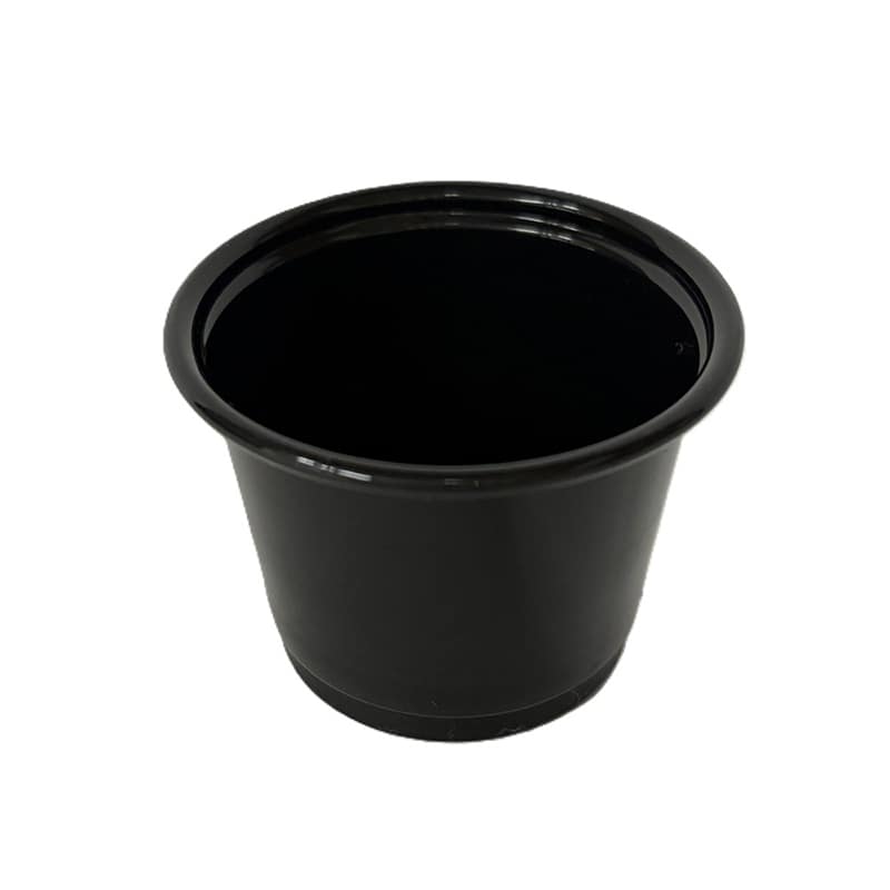 江戸川物産 ミニカップ 黒 本体 1oz MCBK100 100個/袋（ご注文単位50袋）【直送品】