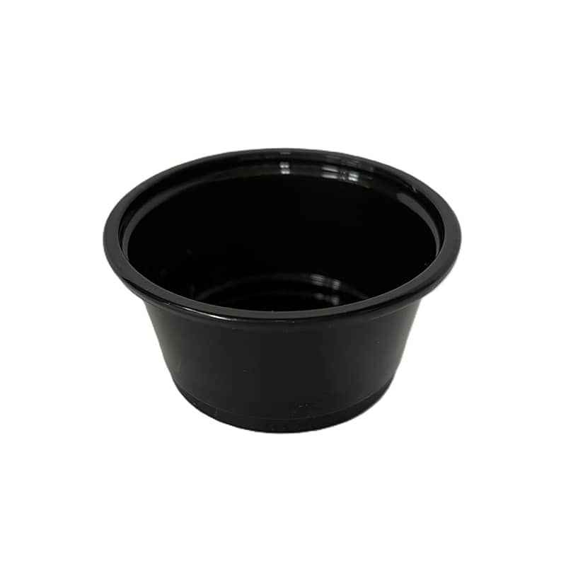 江戸川物産 ミニカップ 黒 本体 2oz MCBK200 100個/袋（ご注文単位50袋）【直送品】