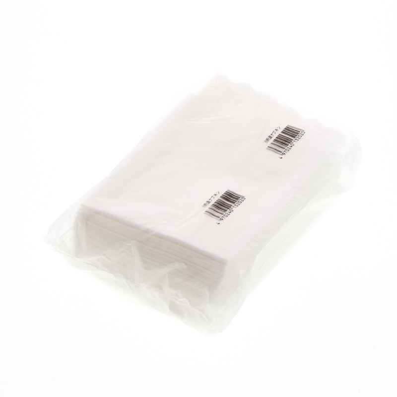 イデシギョー 紙ナプキン 6折 ポリ入 波 白無地 100枚/袋