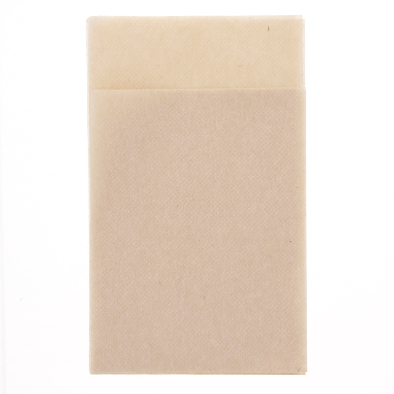 イデシギョー 紙ナプキン 6折 ポリ入 ストレート 未晒 100枚/袋