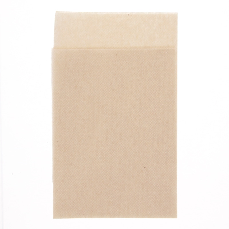 イデシギョー 紙ナプキン 4折 ポリ入 2/3タイプ 未晒 100枚/袋