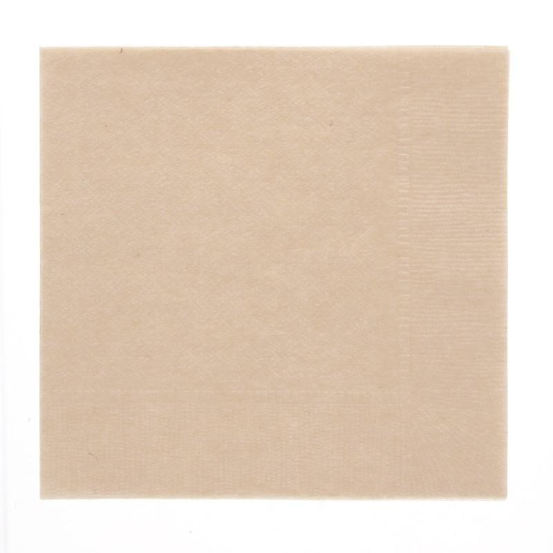 イデシギョー 紙ナプキン 4折 ポリ入 未晒 125枚/袋