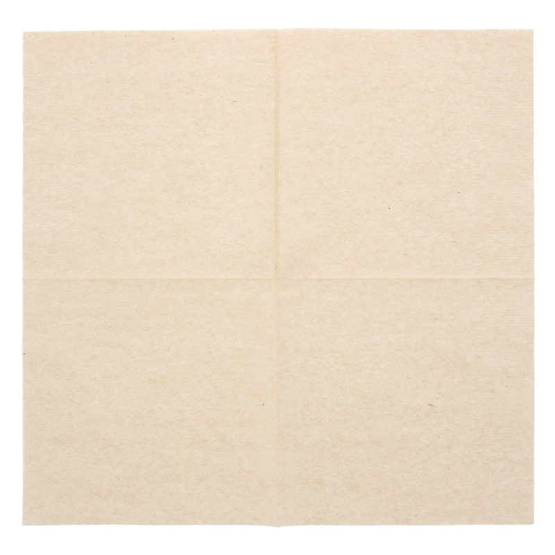 イデシギョー 紙ナプキン 4折 ポリ入 未晒 125枚/袋