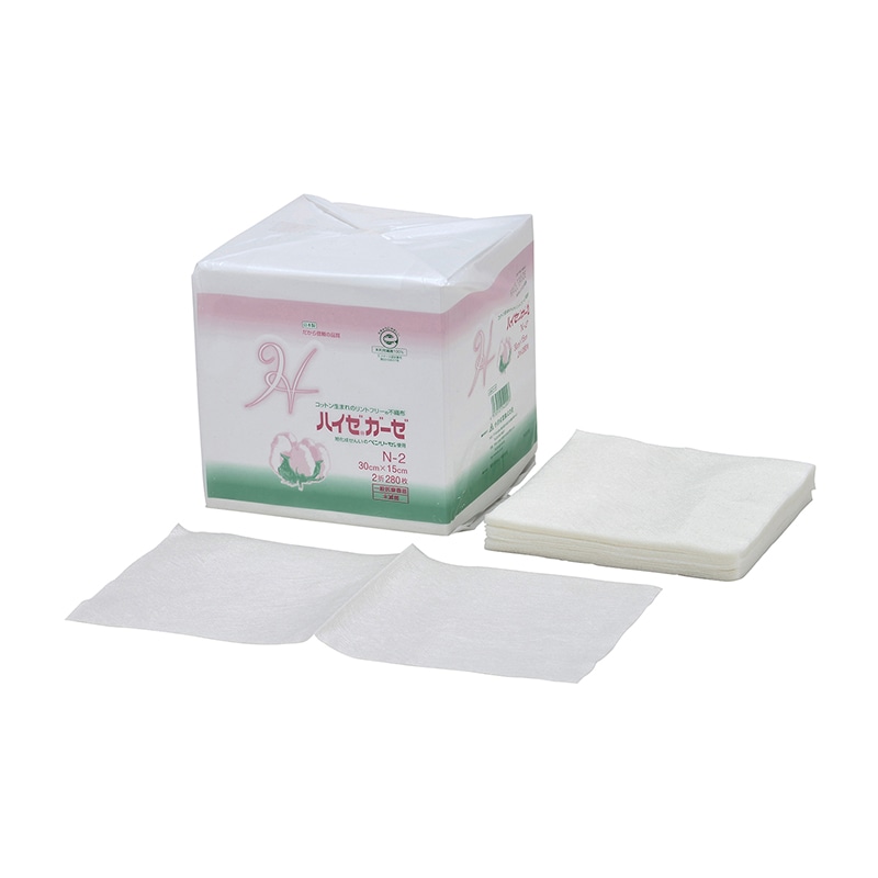 ハイゼガーゼ　2ツ折 N-2　15×30cm　280入  1個（ご注文単位1個）【直送品】