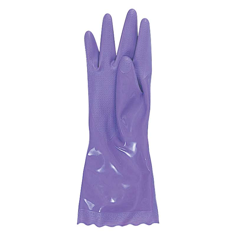 オカモト 炊事用ビニール手袋 ビルパール厚手NP LV 1組/箱