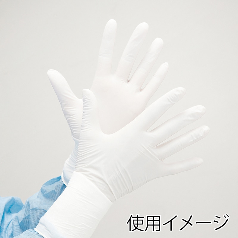 オオサキメディカル ニトリルグローブ1 ホワイト M 200枚入 412128 1箱(ご注文単位10箱)【直送品】