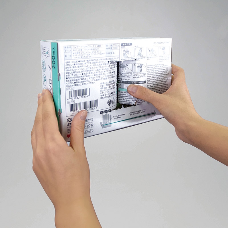 オオサキメディカル ポリグローブ PHミルキーフィットグローブ S 透明 70204 200枚入/箱(ご注文単位20箱)【直送品】