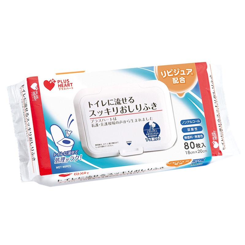 オオサキメディカル おしりふき　PH　トイレに流せるスッキリおしりふき 　 72002 80枚入/個（ご注文単位24個）【直送品】