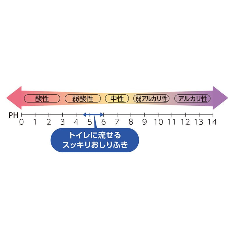 オオサキメディカル おしりふき PH トイレに流せるスッキリおしりふき 72002 80枚入/個(ご注文単位24個)【直送品】
