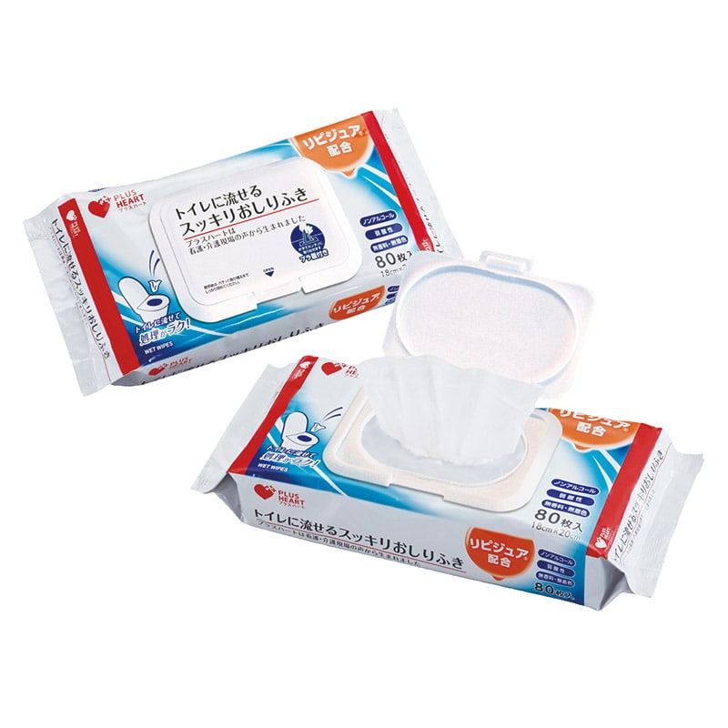 オオサキメディカル おしりふき PH トイレに流せるスッキリおしりふき 72002 80枚入/個(ご注文単位24個)【直送品】