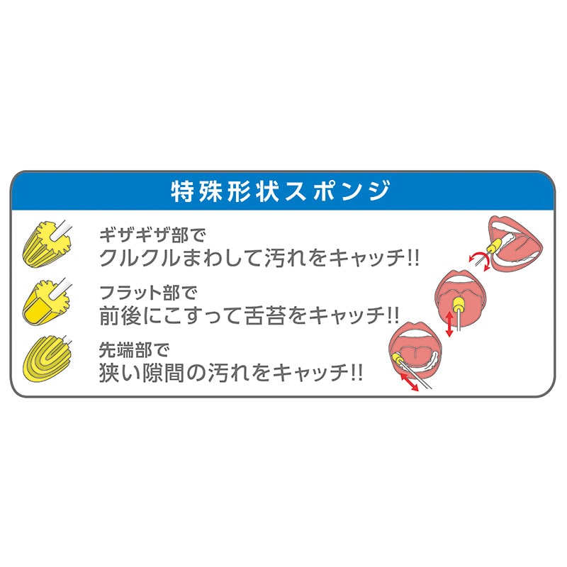 オオサキメディカル 口腔ケア PH マウスポンジ 紙軸 ふつう 74412 50本入/箱(ご注文単位24箱)【直送品】
