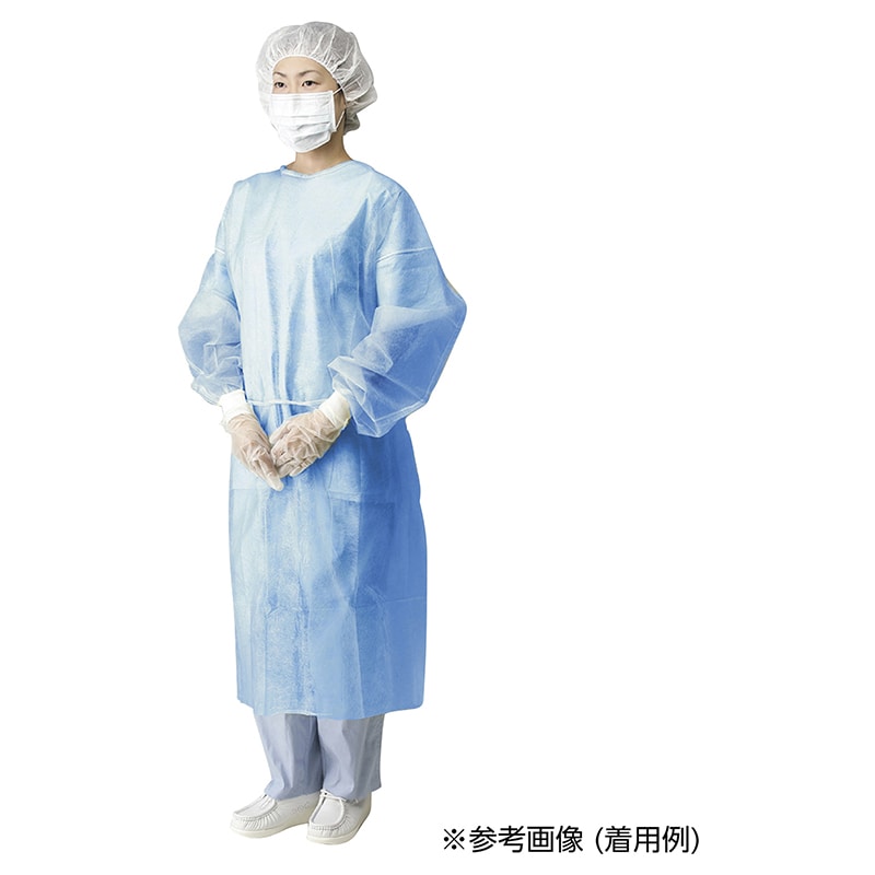 NEW アイソレーションガウン フリー 004-42269 ブルー 100枚 1個(ご注文単位1個)【直送品】