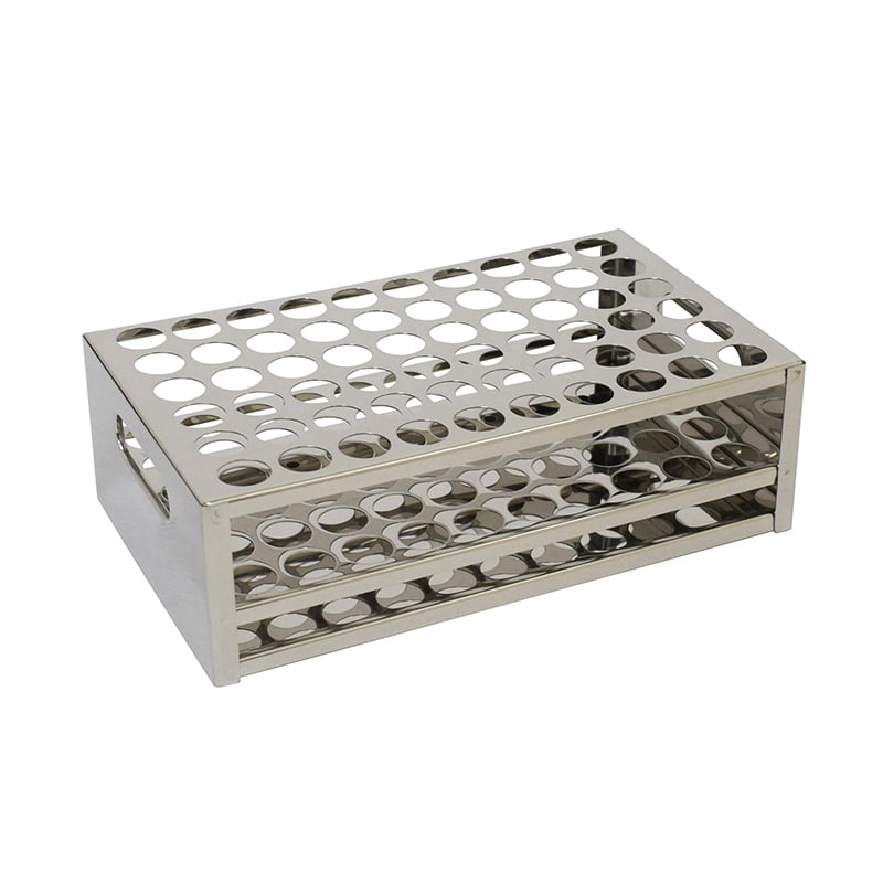 試験管立　15mm用×60本立 6×10　ステンレス  1個（ご注文単位1個）【直送品】