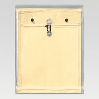 ﾆ303 ビニールパッカー　角2　クリーム 1枚 (ご注文単位1枚)【直送品】