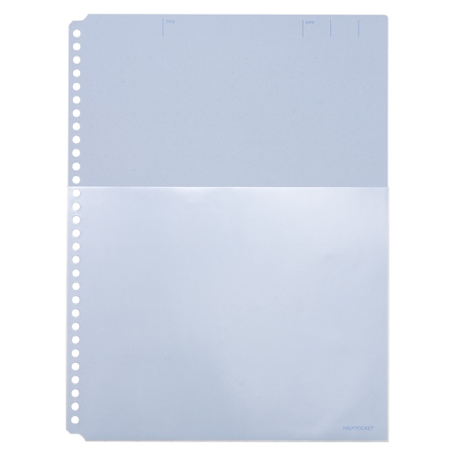 108HPアオ ハーフポケット厚口 青 1パック (ご注文単位1パック)【直送品】