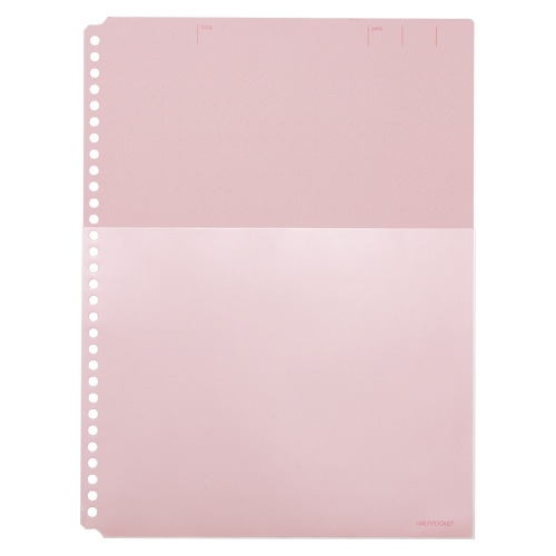 108HPアカ ハーフポケット厚口 赤 1パック (ご注文単位1パック)【直送品】