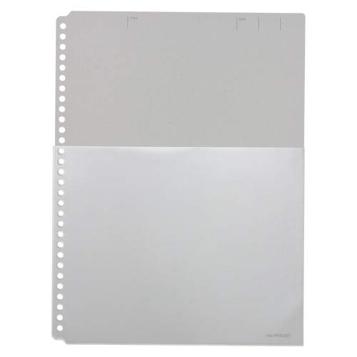 108HPクロ ハーフポケット厚口 黒 1パック (ご注文単位1パック)【直送品】