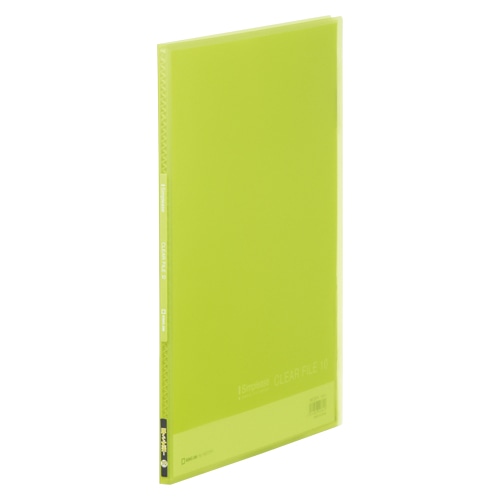 186TSPHｷﾐ シンプリーズクリアーF（透明）10P黄緑 1冊 (ご注文単位1冊)【直送品】
