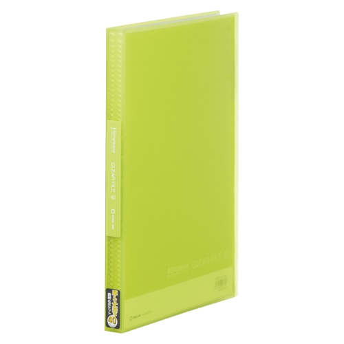 186TSPWキミ シンプリーズクリアーF(透明)40P黄緑 1冊 (ご注文単位1冊)【直送品】