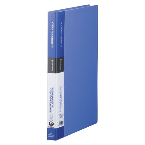 138SPアオ シンプリーズクリアーF差替式15P 青 1冊 (ご注文単位1冊)【直送品】