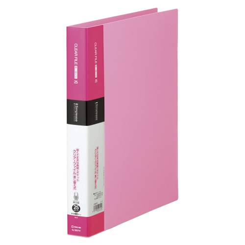 138SPWヒン シンプリーズクリアーF差替式25Pピンク 1冊 (ご注文単位1冊)【直送品】