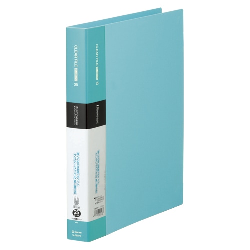 138SPWミス シンプリーズクリアーF差替式25P 水色 1冊 (ご注文単位1冊)【直送品】