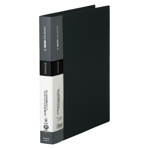 138SPWクロ シンプリーズクリアーF差替式25P 黒 1冊 (ご注文単位1冊)【直送品】