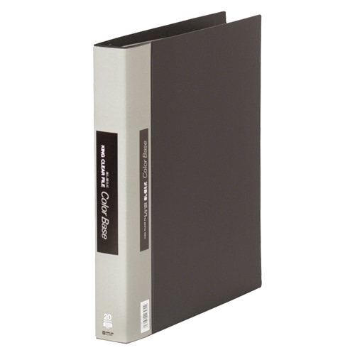 139Wクロ クリアーファイルカラーベース差替式 黒 1冊 (ご注文単位1冊)【直送品】