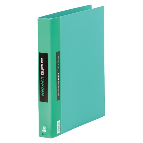 139Wミト クリアーファイルカラーベース差替式 緑 1冊 (ご注文単位1冊)【直送品】