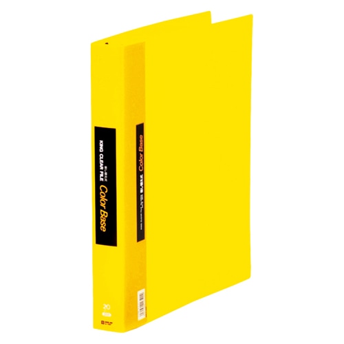 139Wキイ クリアーファイルカラーベース差替式 黄 1冊 (ご注文単位1冊)【直送品】