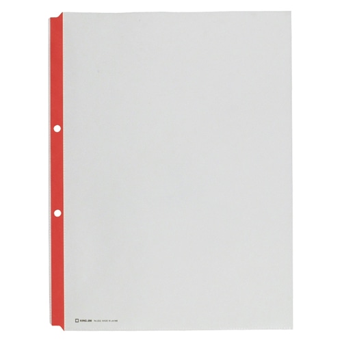 203アカ カラーガードポケット 赤 1パック (ご注文単位1パック)【直送品】