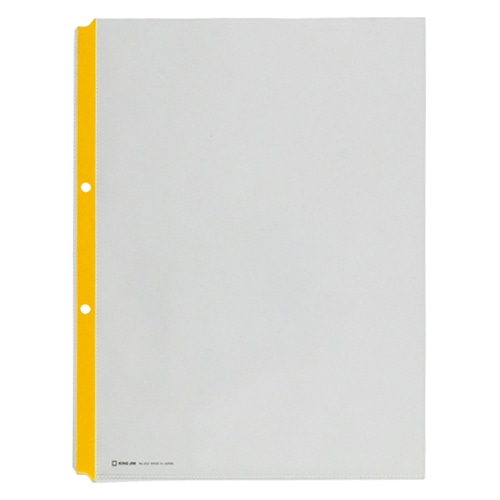 203キイ カラーガードポケット 黄 1パック (ご注文単位1パック)【直送品】