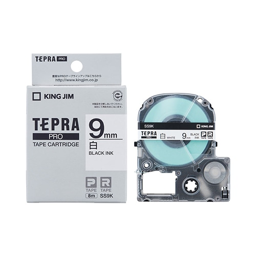 SS9K PROテープカートリッジ・白ラベル 1個 (ご注文単位1個)【直送品】