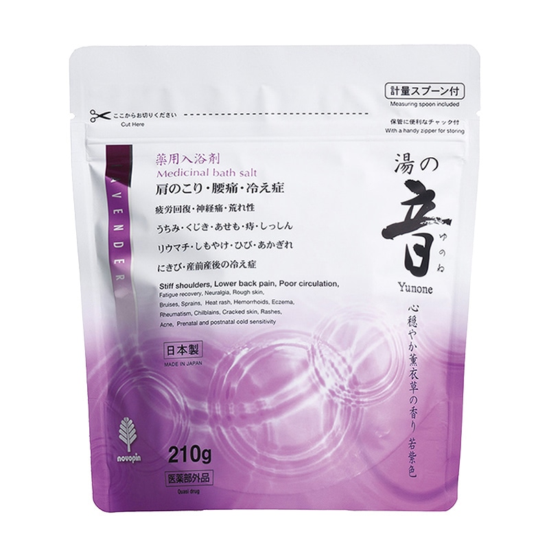 紀陽除虫菊 薬用入浴剤 湯の音 心穏やか薫衣草の香り 210g N-8939 1個（ご注文単位10個）【直送品】