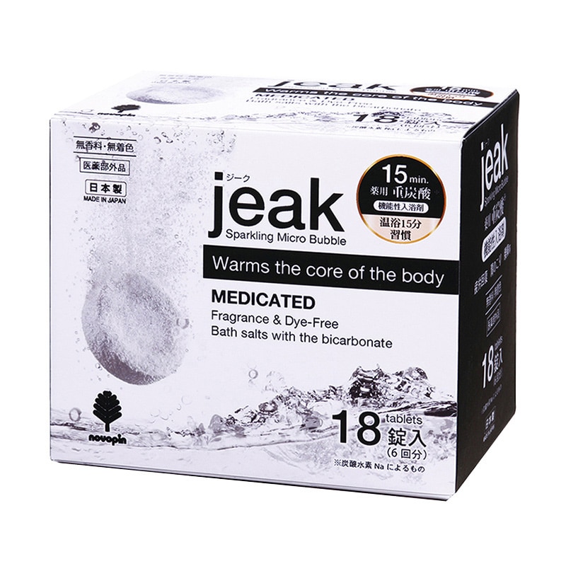 紀陽除虫菊 機能性入浴剤 薬用重炭酸 薬用ジーク 18錠 BT-8957 1個（ご注文単位6個）【直送品】