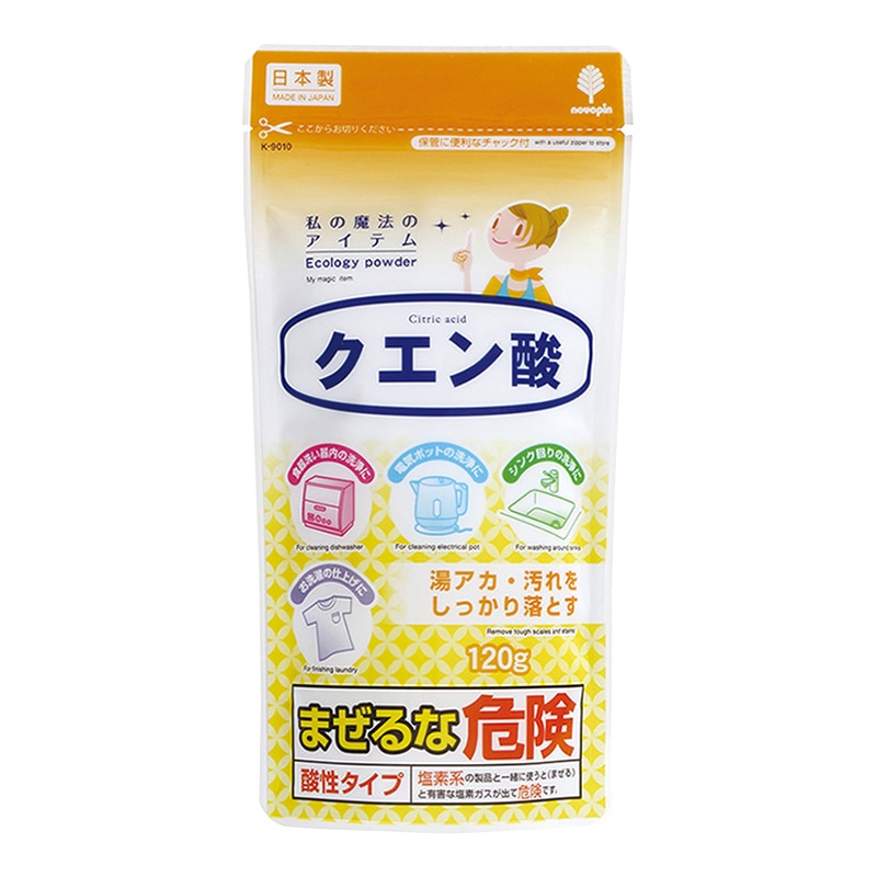 紀陽除虫菊 洗浄剤 クエン酸物語 120g K-9010 1個（ご注文単位10個）【直送品】